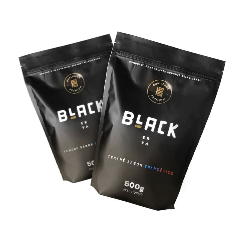 Erva Mate Black Erva Sabor - Energético - 2 Unidades
