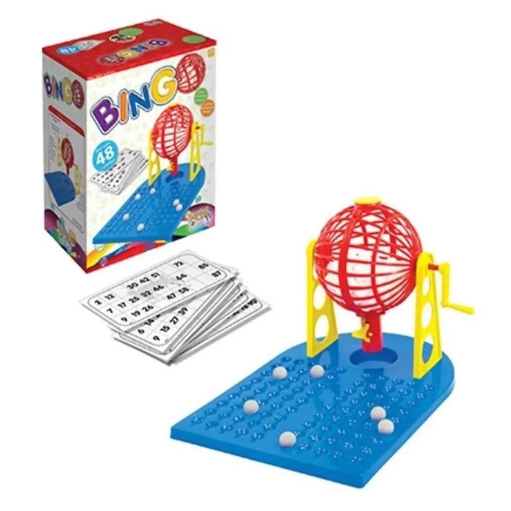 Jogo De Mesa Bingo 48 Cartelas Numeradas Diversão Família