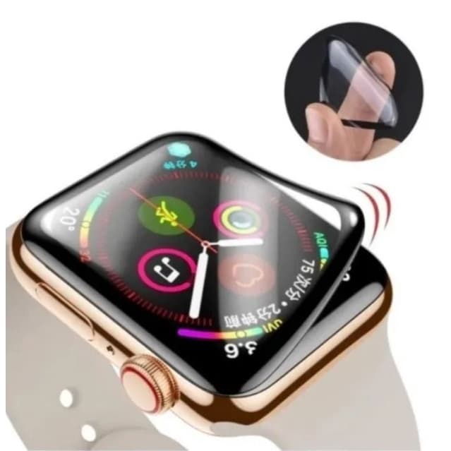 PELÍCULA APPLE WATCH 38mm 40mm 42mm 44mm Nano Gel Para Smartwatch IWatch Protetor De Tela Curva 3D Capa Protetora Anti-Riscos Acessórios De Smartwatch Relógio Inteligente (1PC)