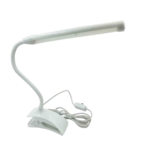 Luminária Garra Presilha Bivolt Decoração Flexível Tubo 13 Leds Com Clipe Prendedor Abajur Mesa Garra