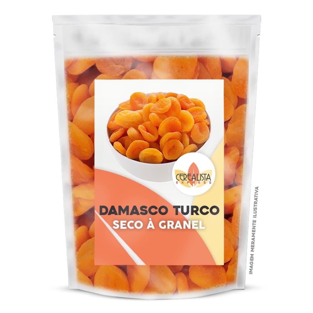 Damasco Turco Doce Natural a Granel 1kg Fruta Desidratada Snack Saudável