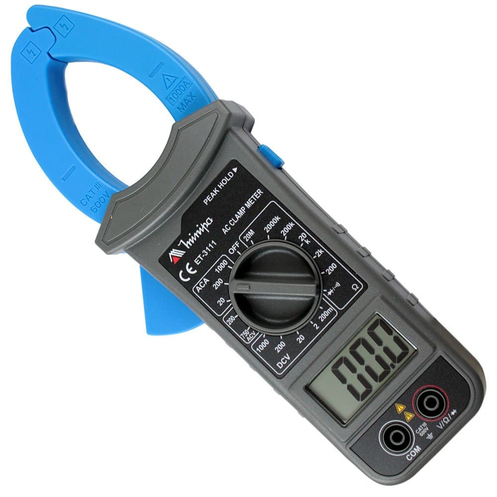 Alicate Amperímetro Digital Minipa ET-3111 +Resistente