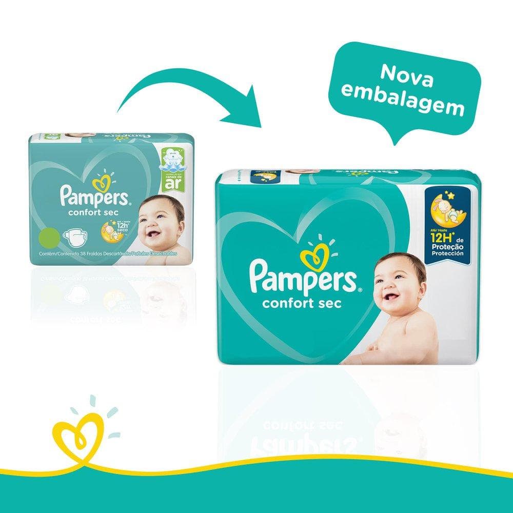 Fralda Pampers Confort Sec Super M com 70 Tiras