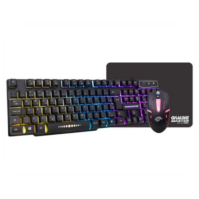Kit Gamer Teclado Semi-Mecânico com Led + Mouse Gamer + Mouse pad RGB PARA JOGOS PC E NOTEBOOK