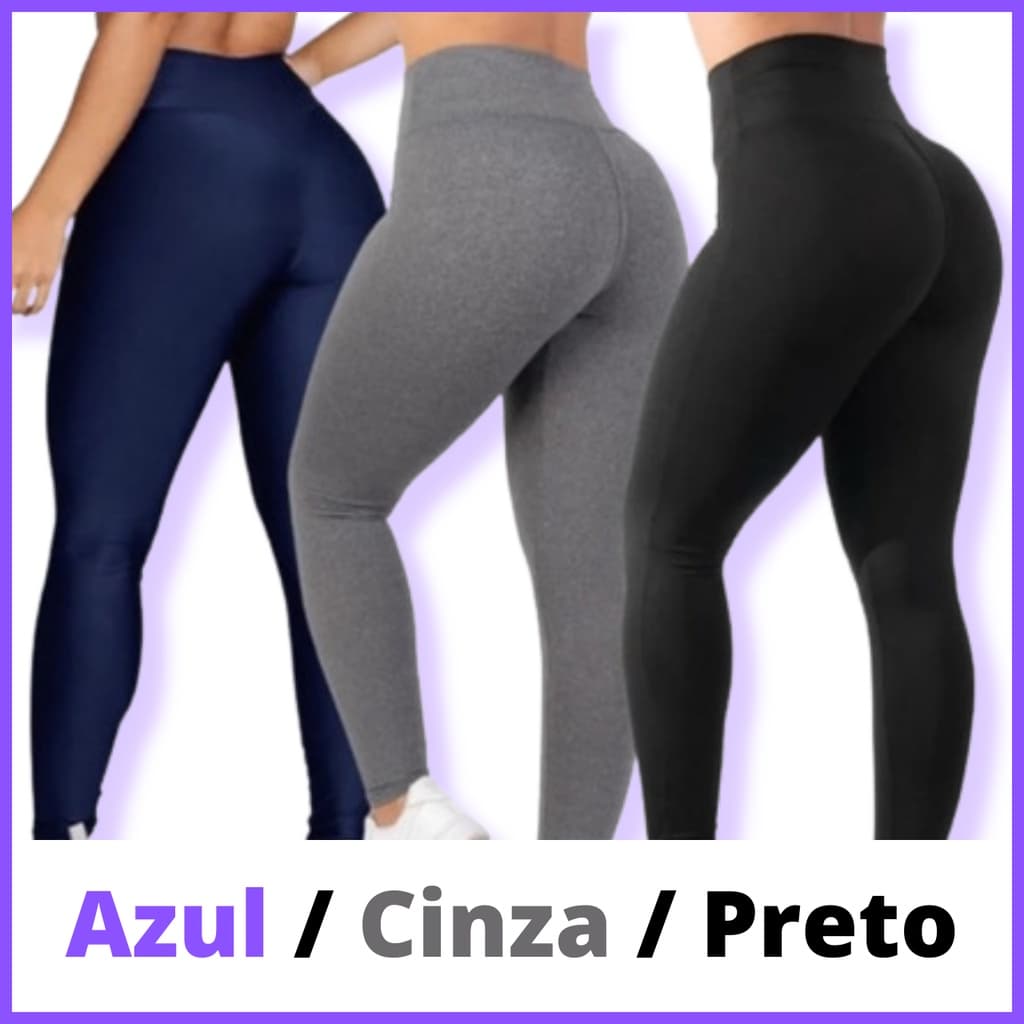 Calça LEGGING Moda Feminina, Suplex, Leg Moda Academia, Treino Fitness, Ioga, Cós Alto, Cintura Alta