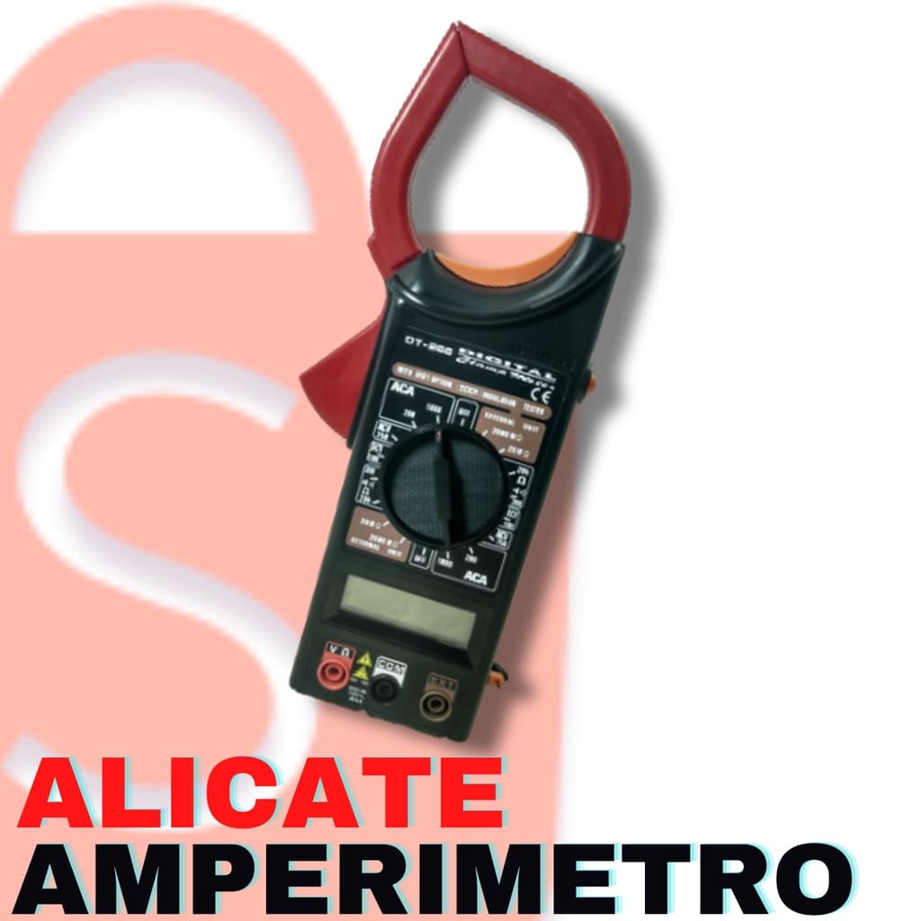 Alicate Digital Dt-266 Alicate Amperímetro Com Multímetro Digital Bateria