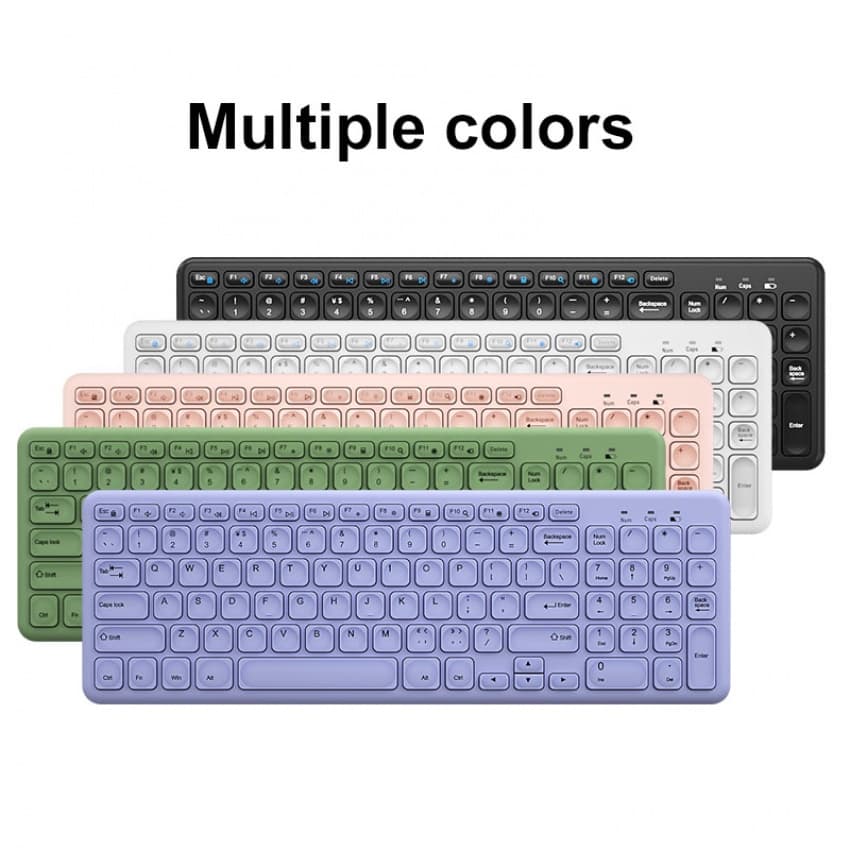 BOW 2.4G Conjunto De Mouse E Teclado Sem Fio Com Receptor USB Ratos De Ultra-Fino Mudo Para Mac Computer Notebook Tablet