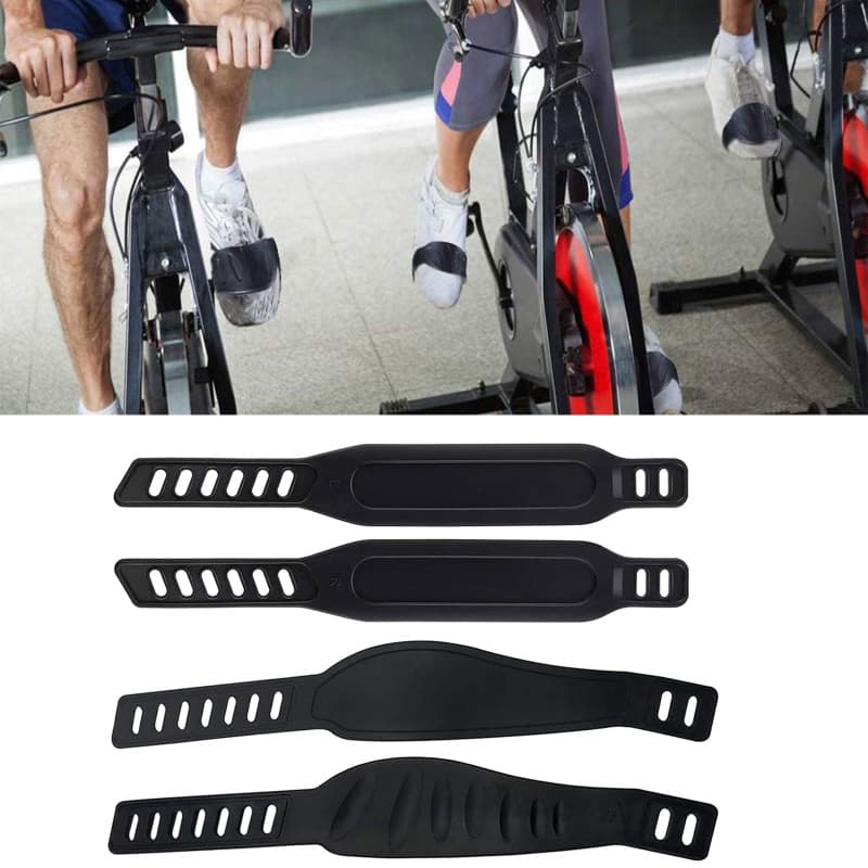 zzz Correia Para Pedal De Bicicleta Ergométrica 1 Par De Alças Universais De Borracha
