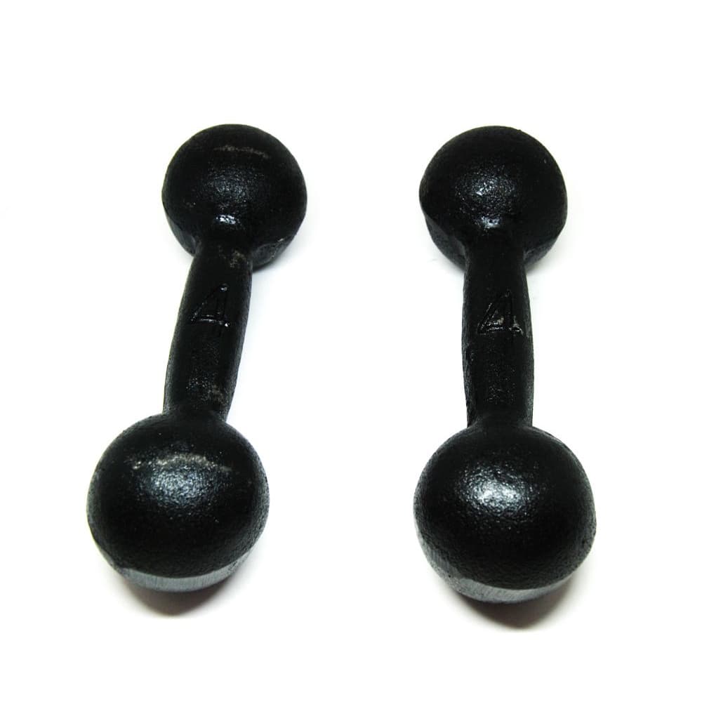 Par Halter Bola Pintado de 4kg Musculação em Casa  Crossfit Academia