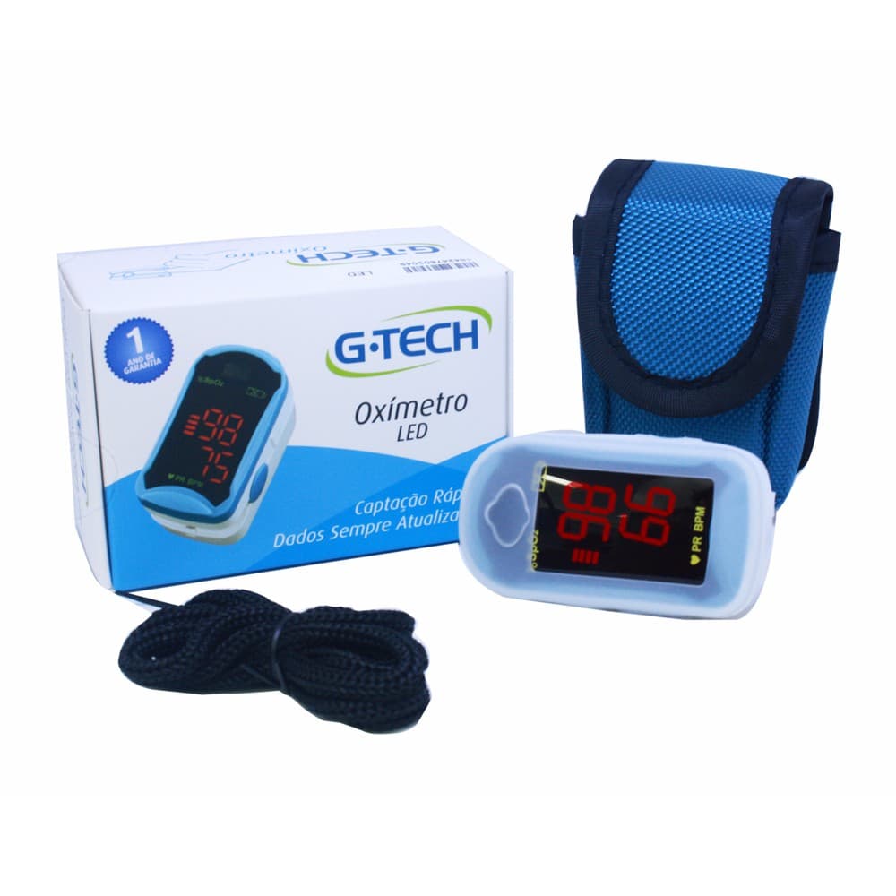 Oxímetro de Dedo LED G-Tech