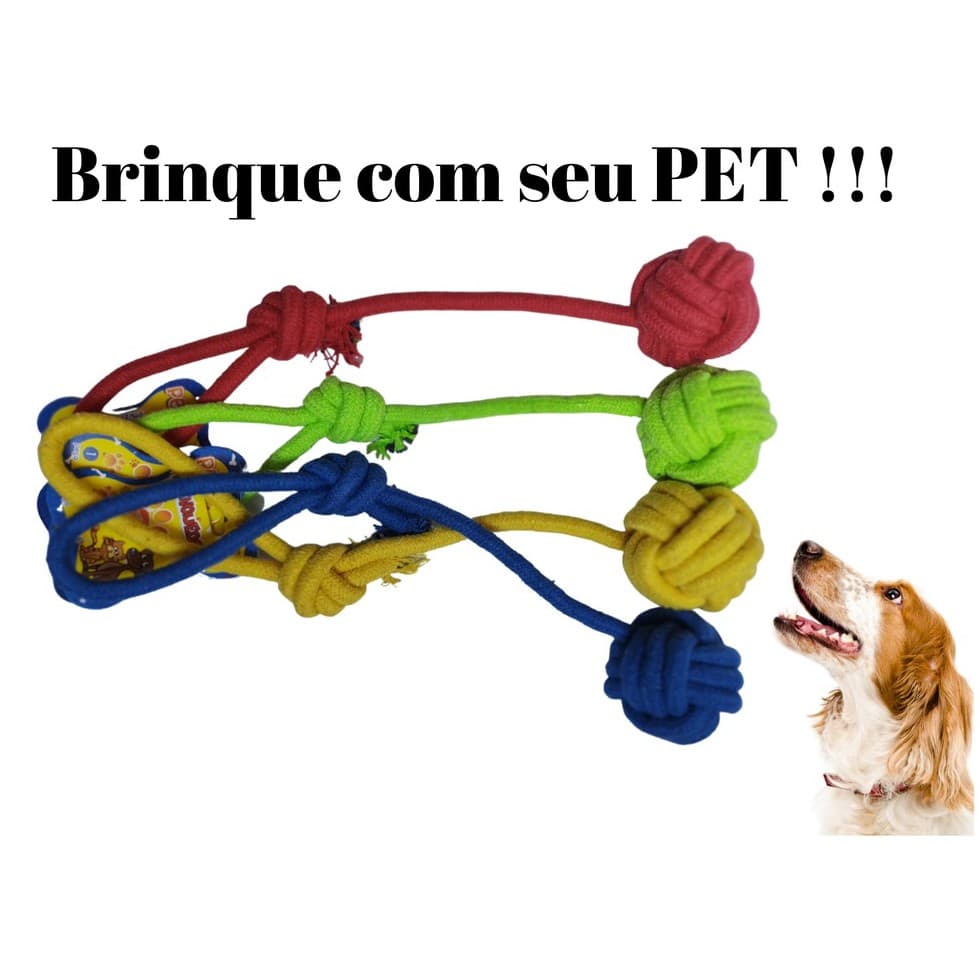 Brinquedo Para Caes Cachorros , Mordedor Puxador De Corda Cabo de Guerra para filhotes PET acessorio pra brincar, Brinquedos filhote, cachorros, Dog, Bola de cordão, cães adoram