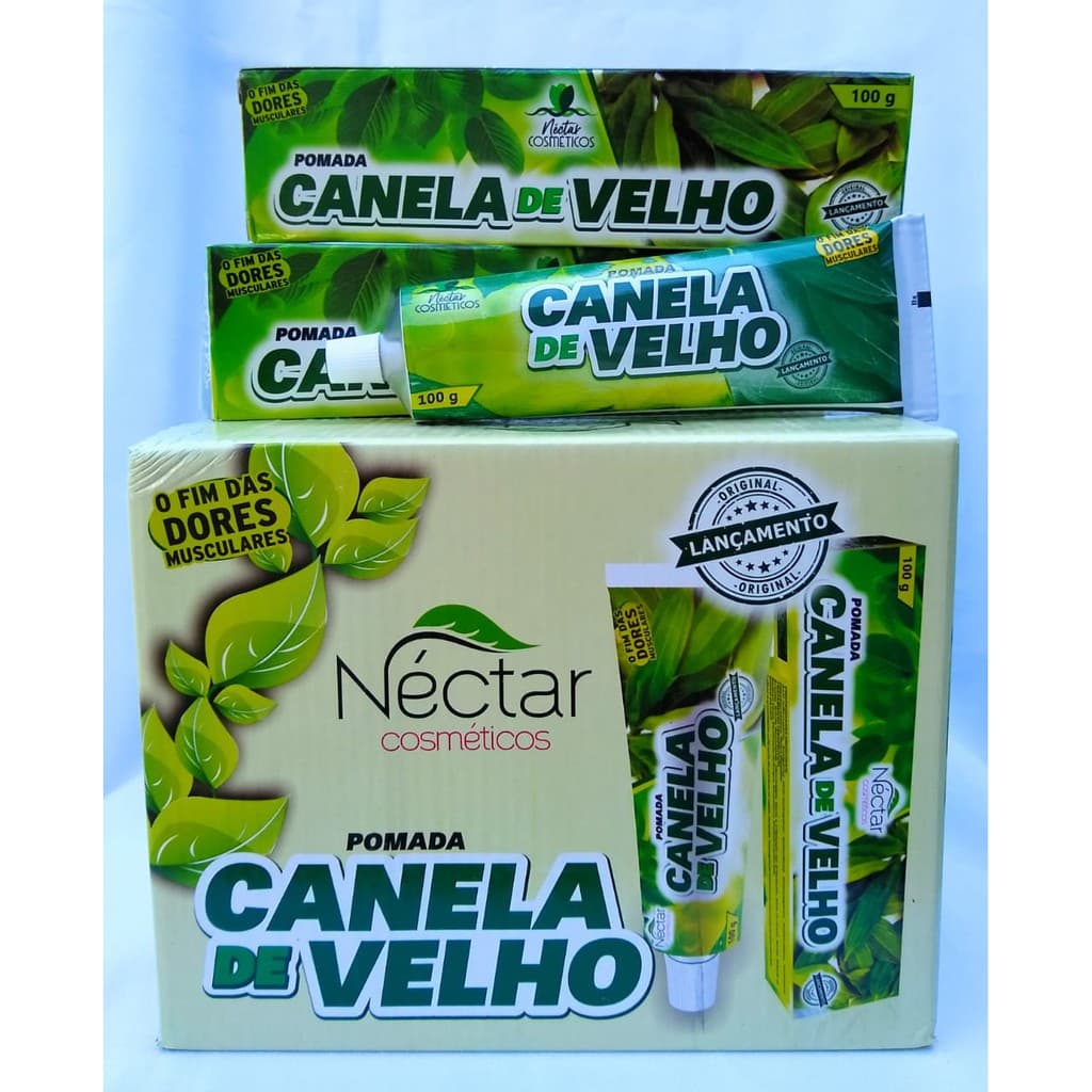 Kit 12 Pomada Canela de Velho 100G - Néctar Cosméticos