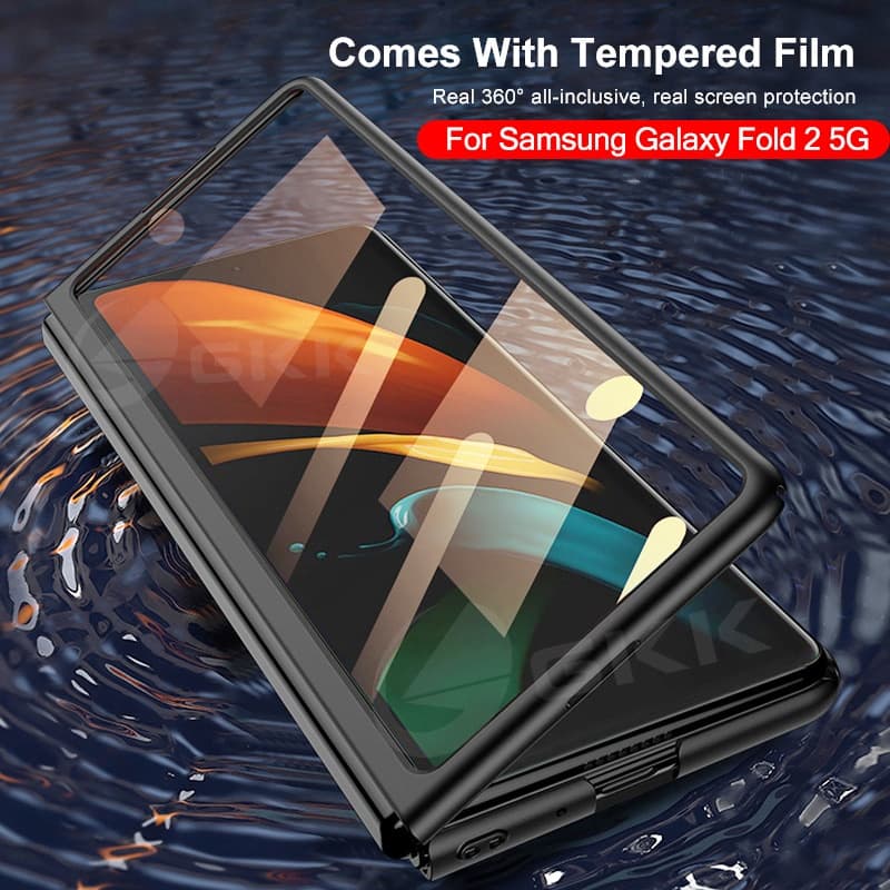 Universal shellFilm Case For Samsung Galaxy Z Fold 2 5G Case Anti-knock Protection Matte Hard Cover For Samsung Galaxy Z Fold 2