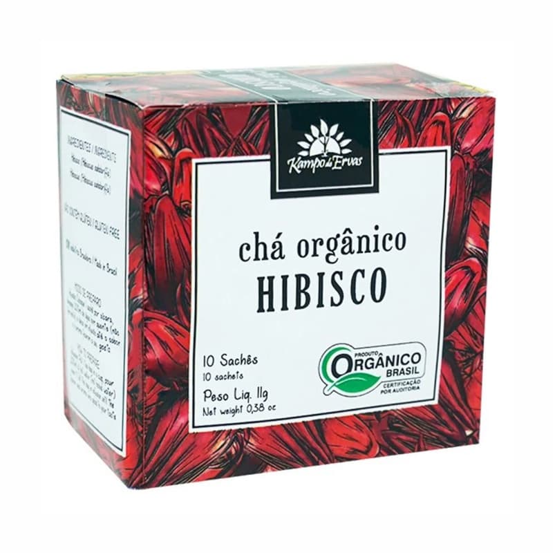 Kit 2X: Chá de Hibiscus Orgânico Kampo de Ervas 10 sachês