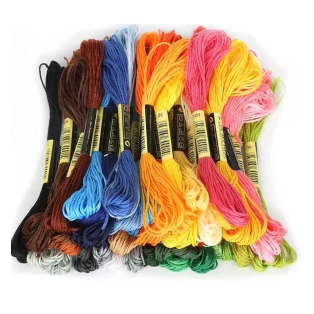 Linha Meada Para Bordar e Fazer Ponto Cruz Excelente Cores diversas PROMOÇÃO