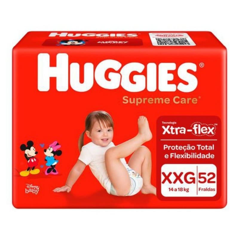Fraldas Huggies Supreme Care Xtra-Flex  XXG