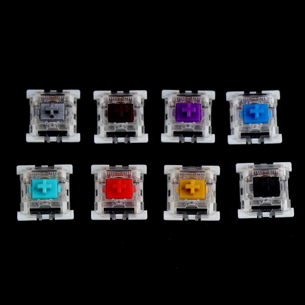 Risun 10 Pçs / Lote Outemu Mx Switches 3 Pinos Teclado Mecânico Preto Azul Marrom Interruptores Novo