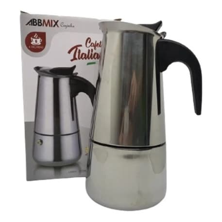 Cafeteira Expresso Italiana 9 Xícaras Aço Inox