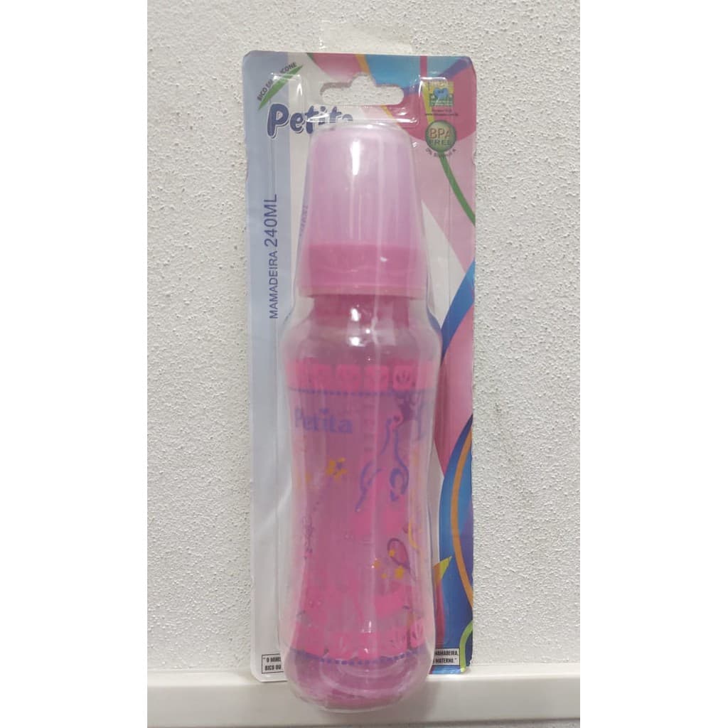 Mamadeira 240 ml Bico Silicone Menina/Menino