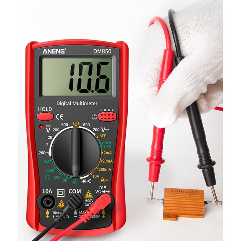 RUN Digital DM850 Multímetro Eletrônico Profissional 1999 Contagens AC Para Ohm Tester
