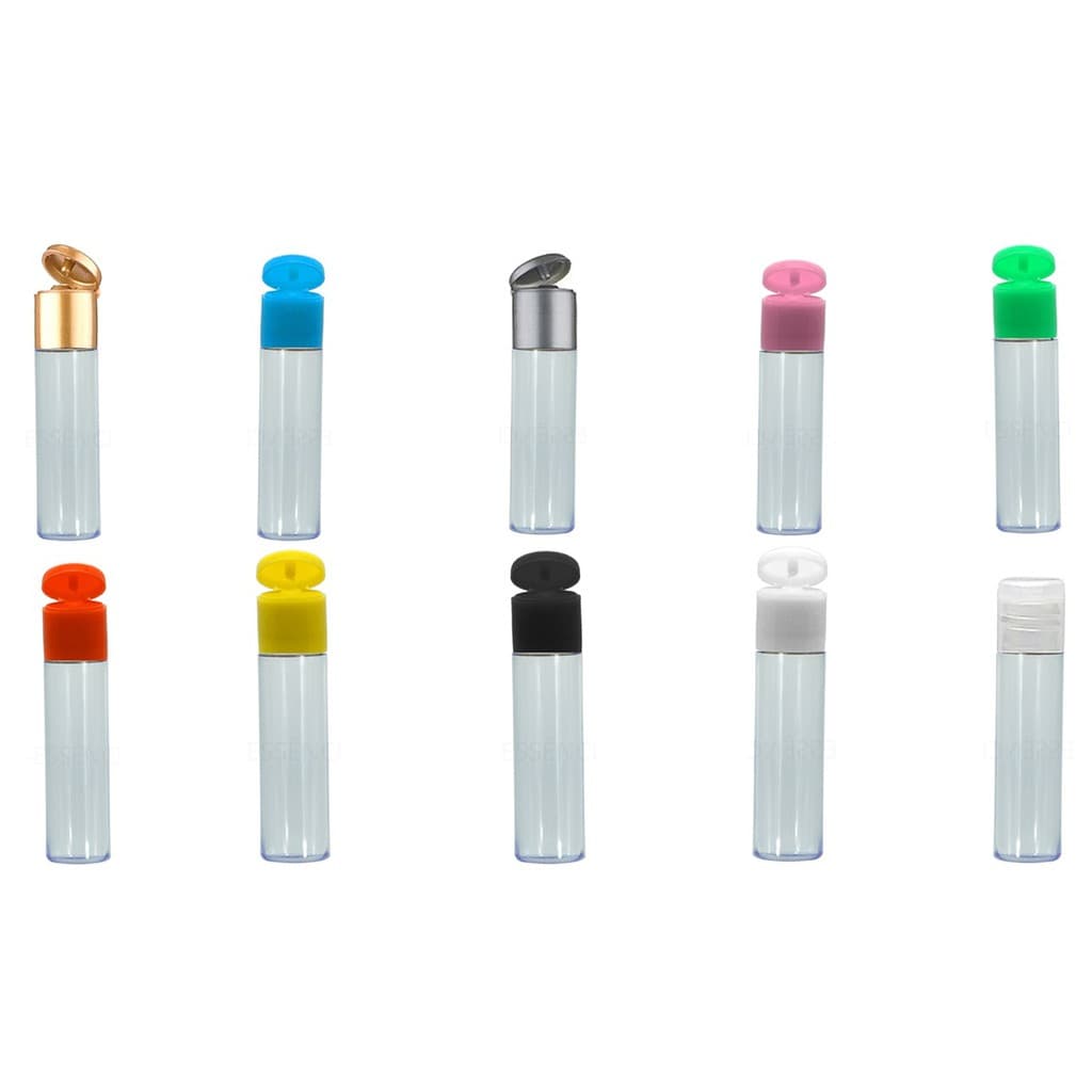 10 Frascos Plástico Pet 15 Ml Flip Top para álcool gel, shampoo, sabonete líquido e cremes