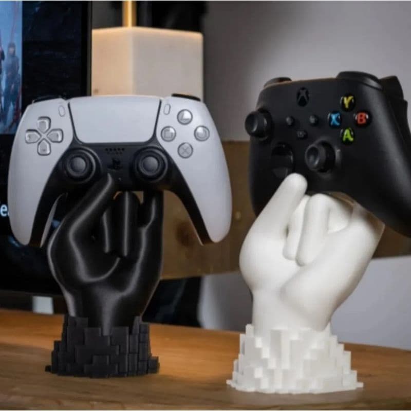 Suporte de Controle em Formato de Mão | Xbox, Playstation PS3 PS4 PS5, Nintendo Switch e Videogames