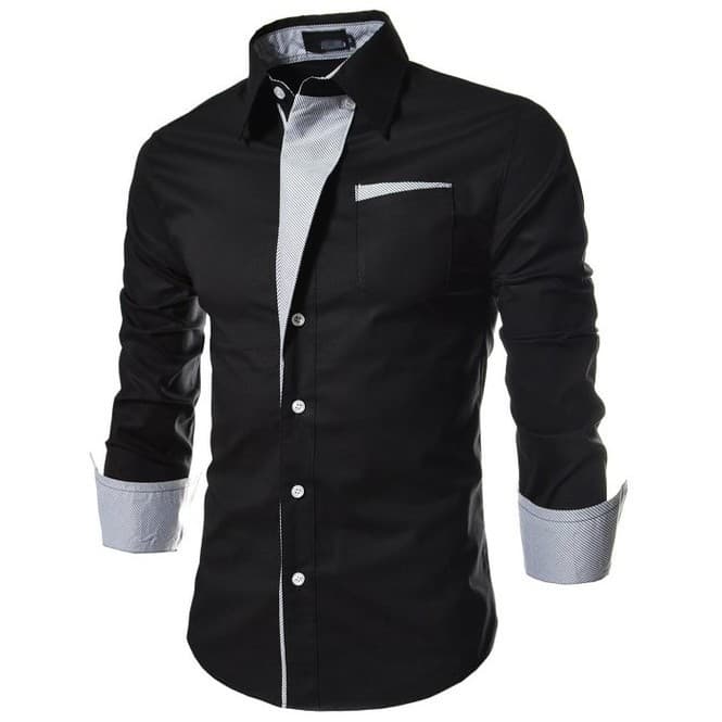 Camisa Social Masculina Manga Longa Slim Fit Pronta Entrega
