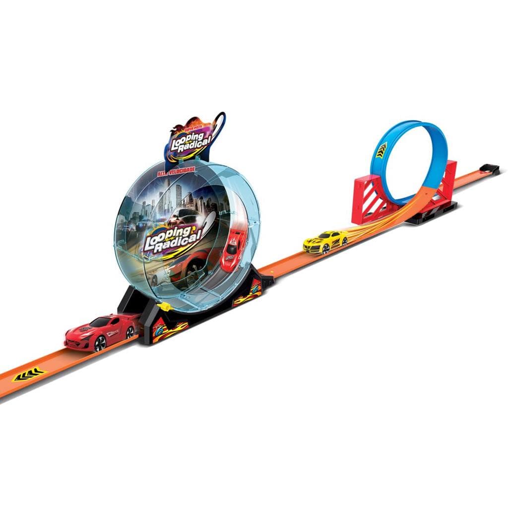 Hot Pista De Carrinho Looping Radical Com Carrinho