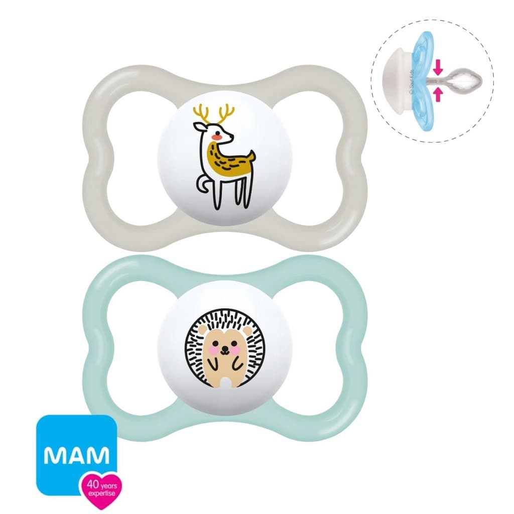 Chupeta MAM 6+M Supreme Embalagem Dupla Menina Menino Lançamento Bico igual Perfect Silicone