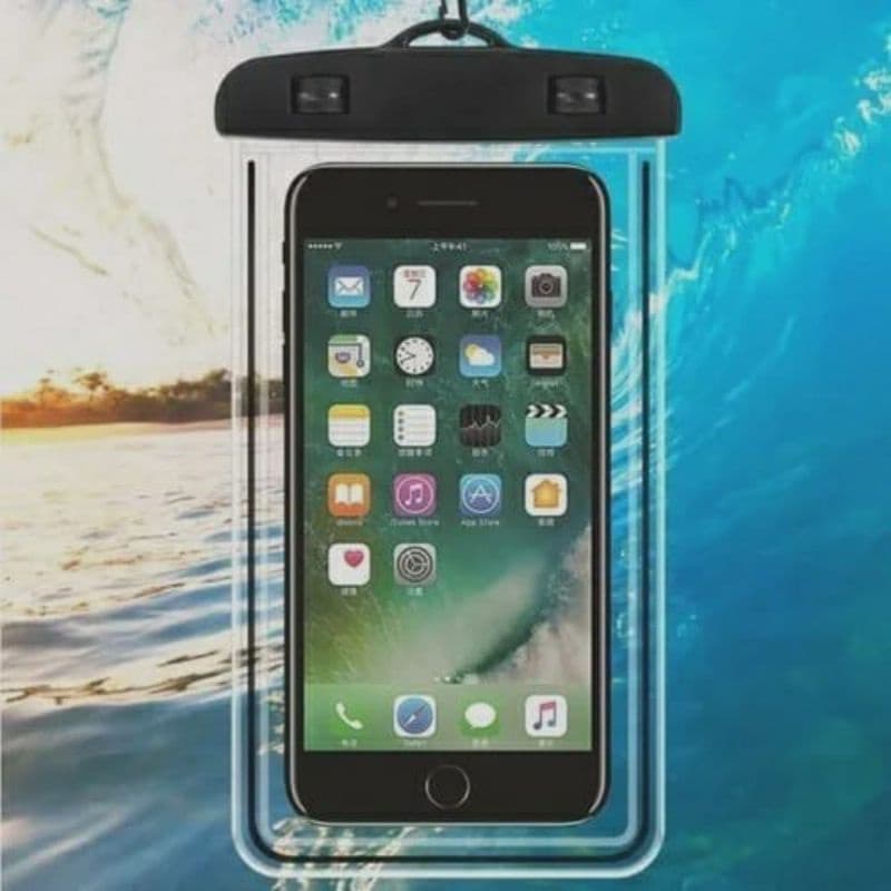 Bolsa impermeável para celular a prova dágua capinha de celular proteção contra chuva e água capa para motoboys mergulhos e praia