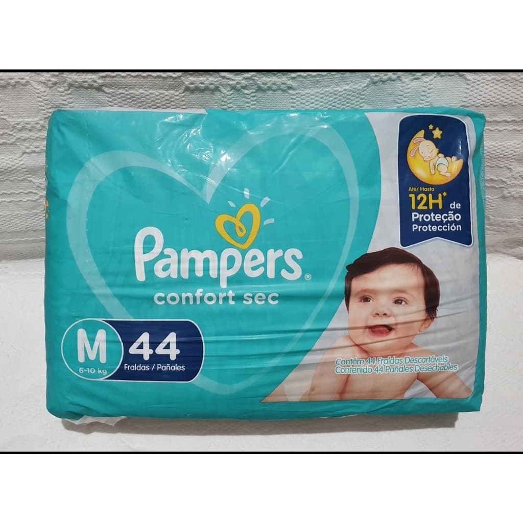 Fralda Pampers M 44 unidades