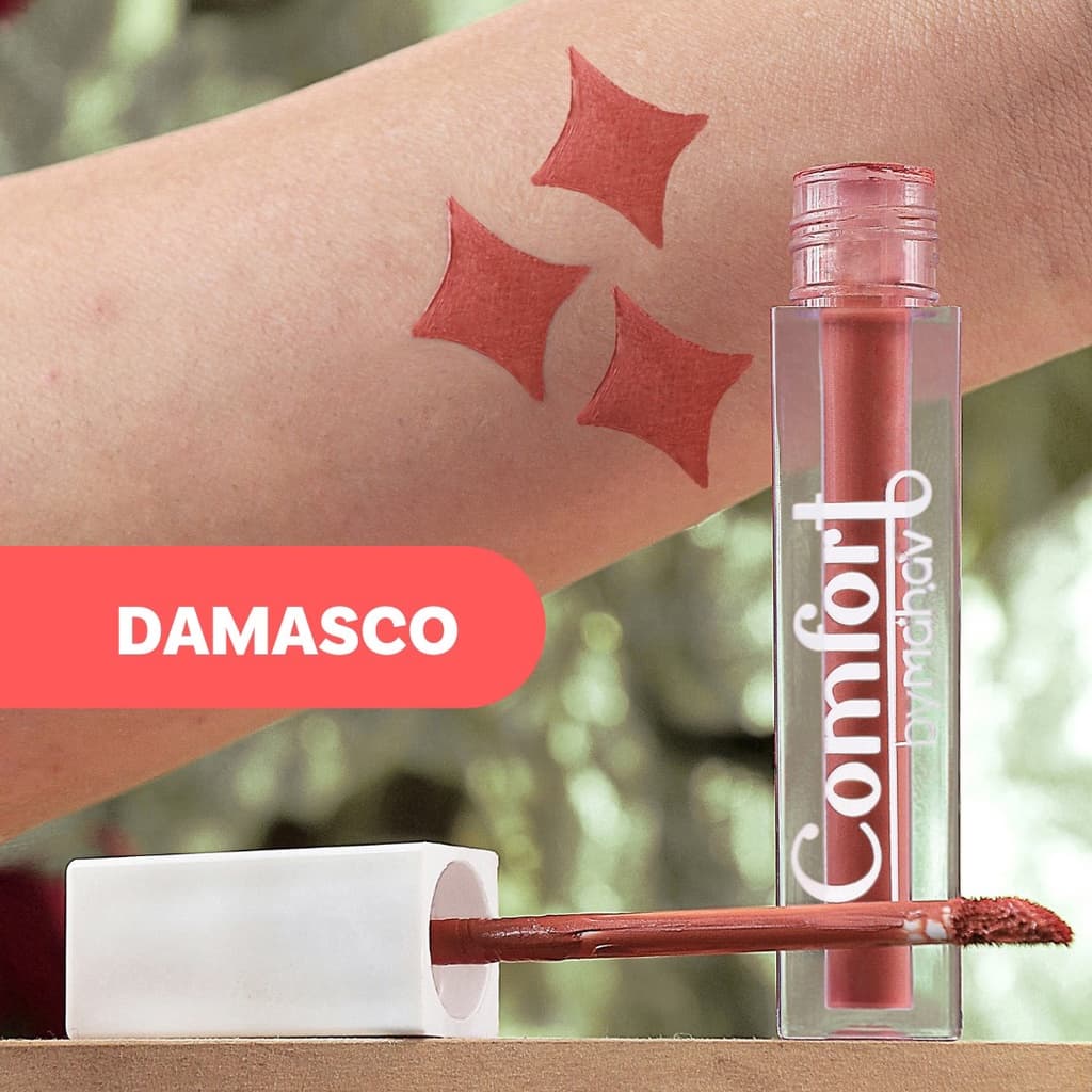 Batom Líquido Matte Comfort Damasco Mahav