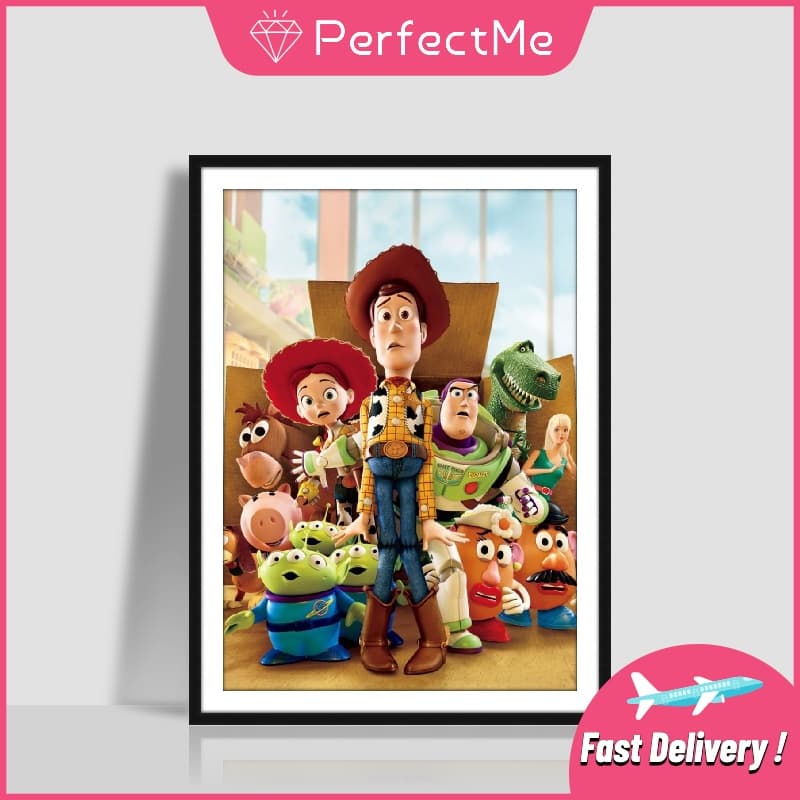 [PM] Pintura 5d DIY Diamante Cartoon Disney História Full Diamond Mosaico Decoração Casa 30X40CM