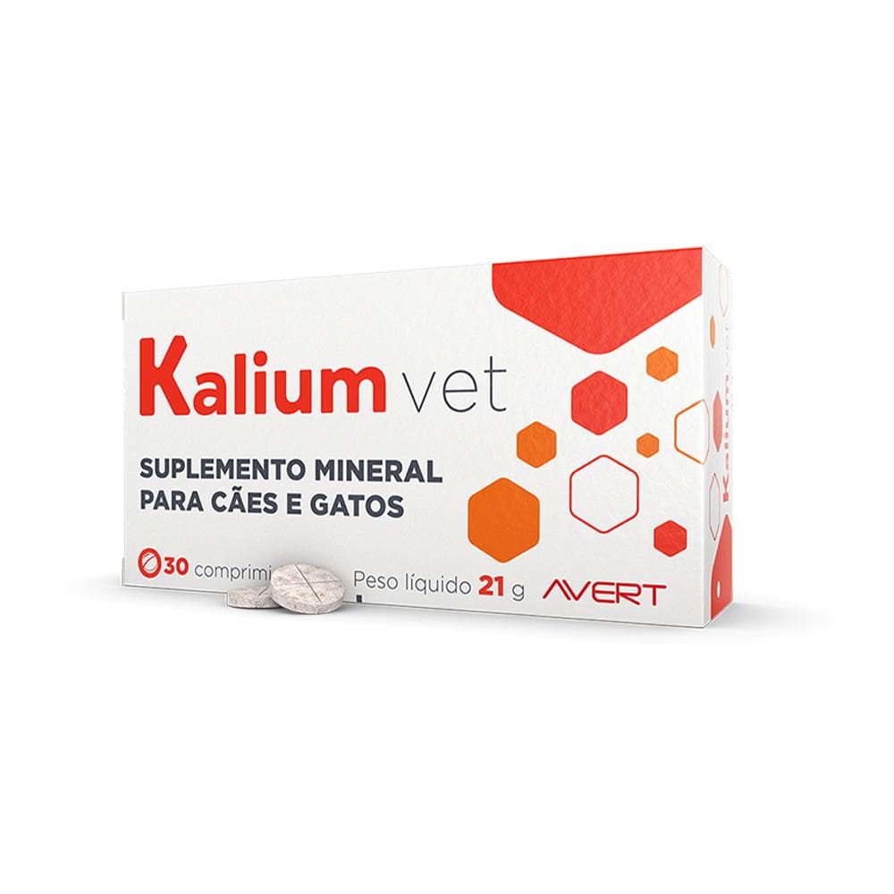 Suplemento Kalium Vet Avert 30 Cp