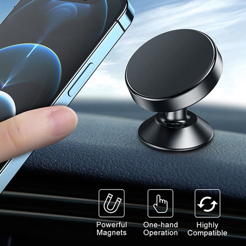 1pc Suporte Do Telefone Carro Magnético Ventilação De Ar De Luxo