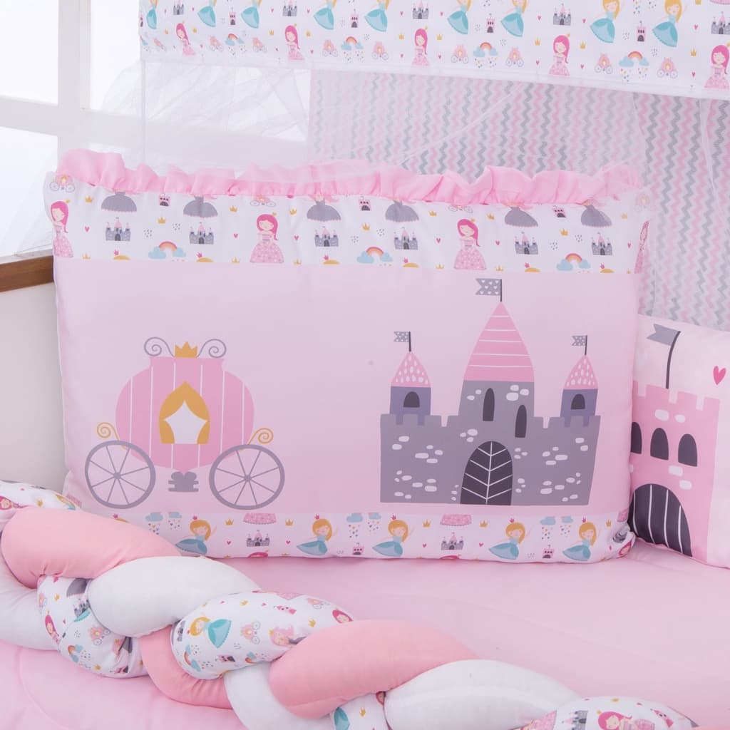 Kit Berço Americano Com 13 Peças Enxoval de Bebe