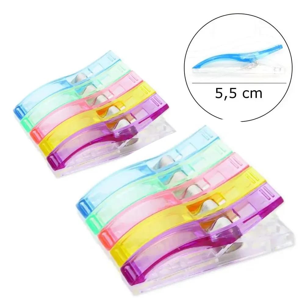 10 Clips Prendedor de Tecido Patchwork Grande 5,5cm Costura Artesanato Quilting