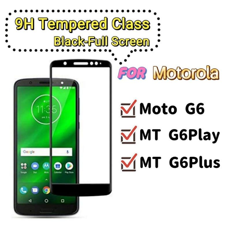 Película Vidro Temperado 3D/9D Motorola Moto G6 G6Play G6Plus MotoG6 Play E5