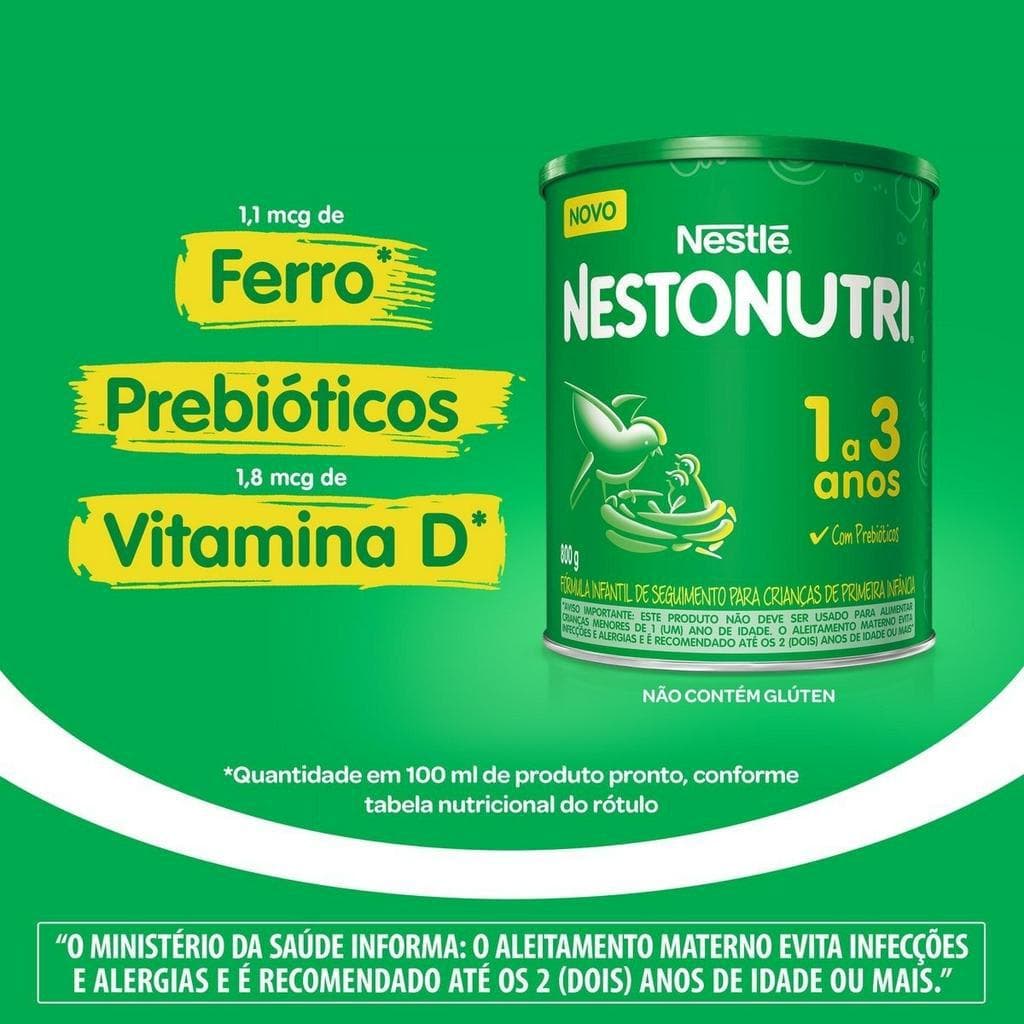 Fórmula infantil Nestlé Nestonutri Lata 800g