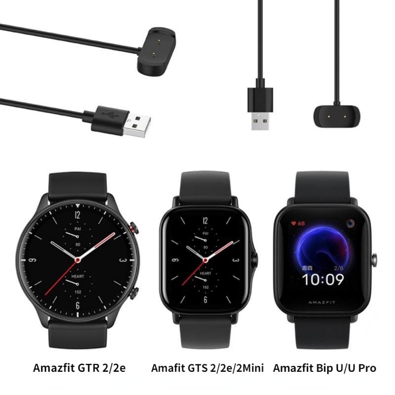 Cabo Carregador USB Para O Amazfit GTR 2 2e/GTS 4mini 2mini/Bip 3 3pro U pro/T-Rex Smartwatch Relógio Inteligente