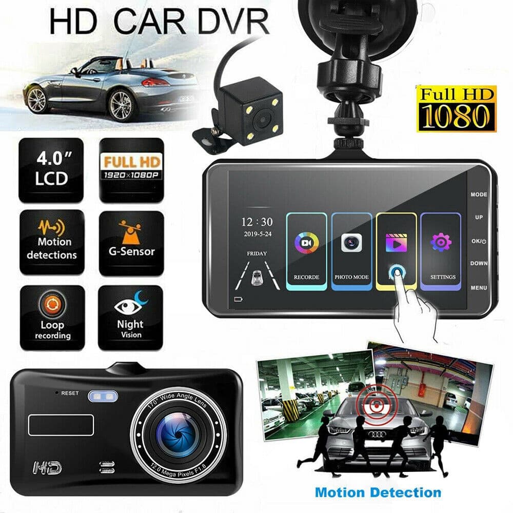 Gravador De Câmera De Carro De 4 " Frontal Dupla E Traseira HD 1080P Dash Cam Night Vision Exibir Perguntas Originais Do
