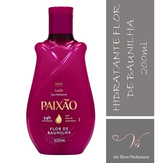 Loção Deo Hidratante Flor de Baunilha 200ml Paixão