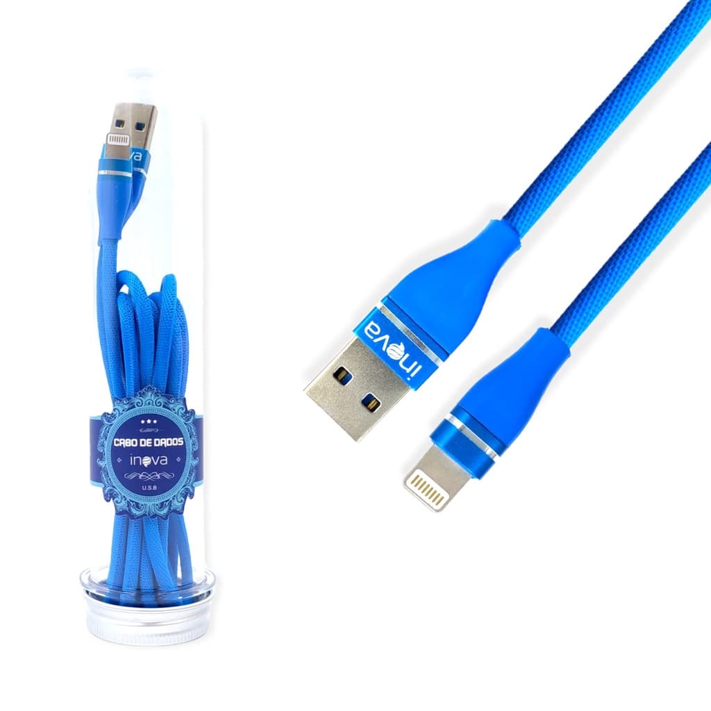 Cabo Lightning Iphone Usb Dados Rápido Inova 2 Metros CBO-5677