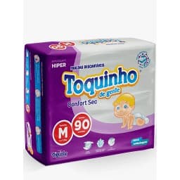 Fralda Descartavel Infantil Toquinho de Gente Confort Hiper M