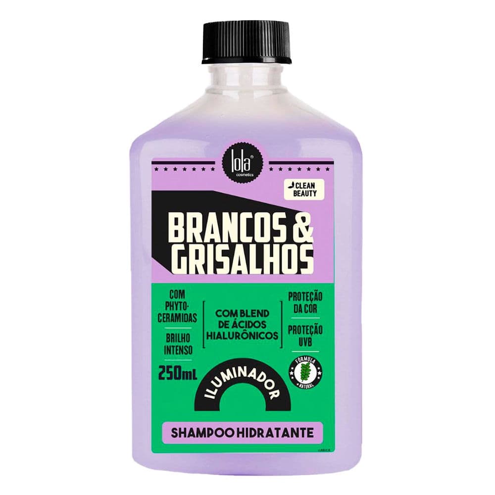 Shampoo Hidratante Iluminador Lola Cosmetics Brancos & Grisalhos - 250ml