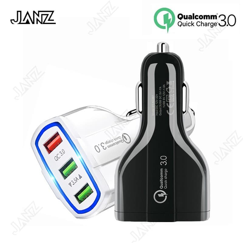 QC3.0 Carregador Rápido Para Carro De Carga Rápida 3 Portas USB Adaptador De Carregamento De