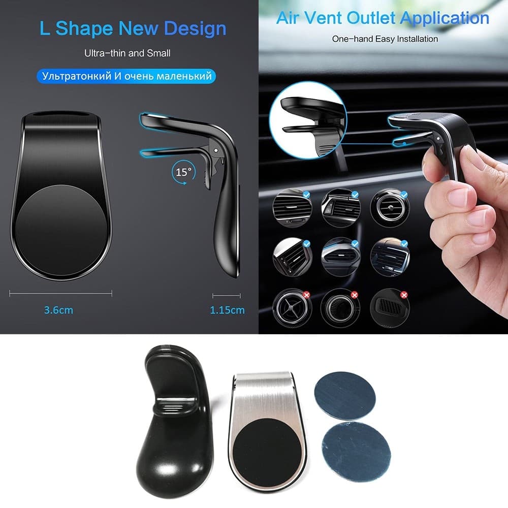 Suporte Veicular de Celular Magnético 360° Automotivo Imã Carro