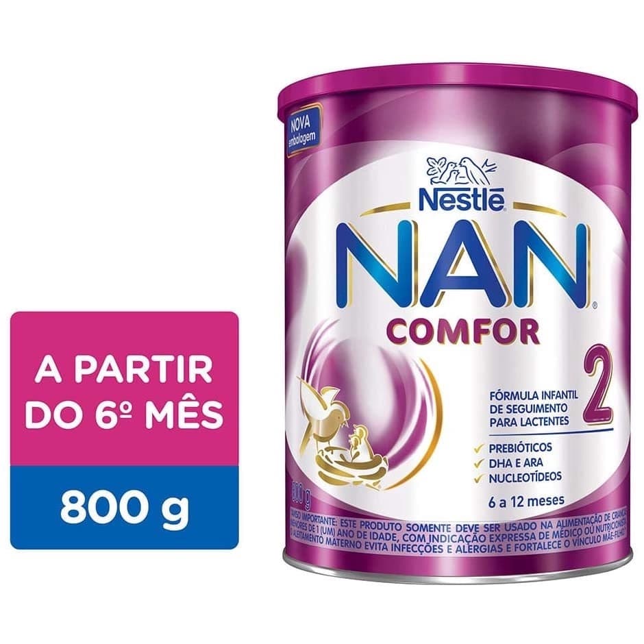 Leite fórmula infantil NAN CONFOR 2  800G | Nestlé