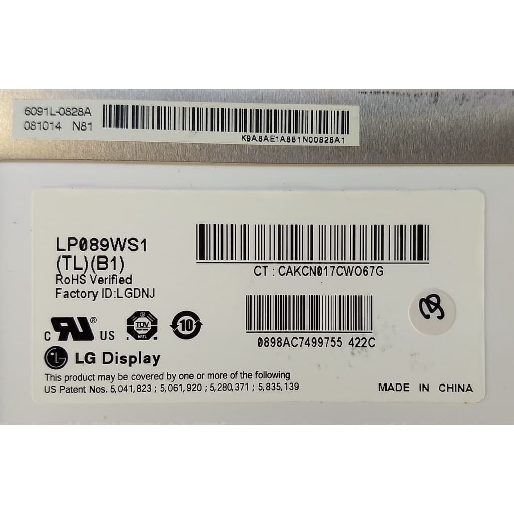Tela Led 8.9  Lp089ws1 Notebook