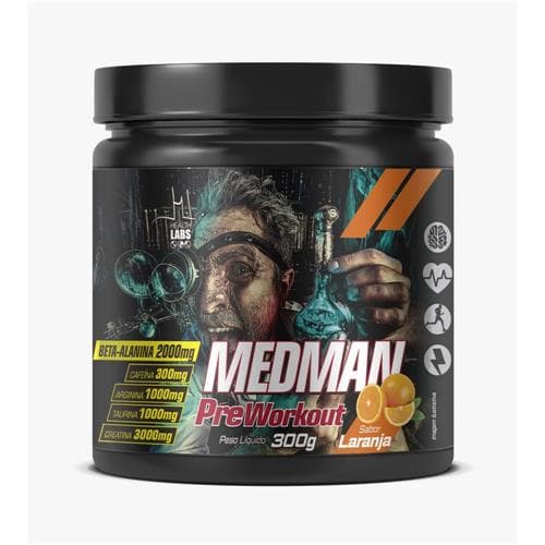 Pré-treino Medman 30 Doses (300g) c/ Beta-alanina - Health Labs